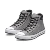 Chuck Taylor All Star PC pantofi înalți din piele, gri „Gray White”