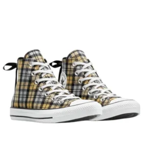 Chuck Taylor All Star Plaid „Negru Galben Alb”
