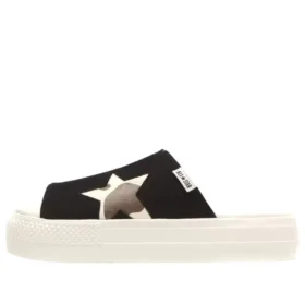 Chuck Taylor All Star Platform Slides „Cowspot Black”