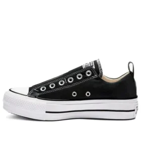Chuck Taylor All Star Platform Slip Talpă groasă „Negru Alb”