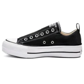 Chuck Taylor All Star Platform Slip Talpă groasă „Negru Alb”