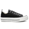 Chuck Taylor All Star Platform Slip Talpă groasă „Negru Alb”