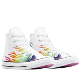 Chuck Taylor All Star Pride High „White Chaos Fuchsia”