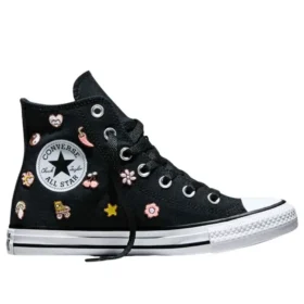 Chuck Taylor All Star Retro Embroidery „Black New Found Bloom”