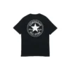 Chuck Taylor All Star Tricou sport cu guler rotund și imprimeu logo, mânecă scurtă „Negru”