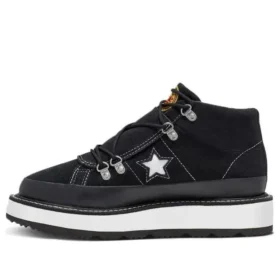 Cizme căptușite cu fleece One Star Talpă groasă Negru Alb
