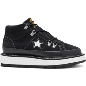 Cizme căptușite cu fleece One Star Talpă groasă Negru Alb