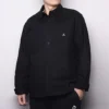 Cămașă cu mâneci lungi, cu buzunare de tâmplar și nasturi, mărimi asiatice „Negru”