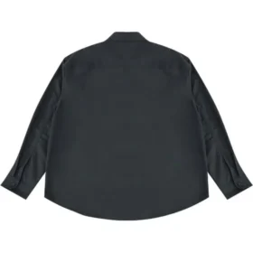 Cămașă cu mâneci lungi din bumbac, mărimi asiatice „Black”