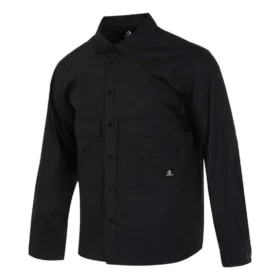 Cămașă țesută de sezon cu mâneci lungi, mărimi asiatice „Negru”