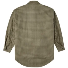 Cămașă țesută oversized cu buzunare, mărimi asiatice „Verde măslin”