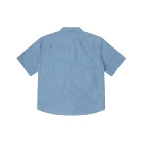 Cămașă utilitară din denim cu logo Asia Sizing „LT Retro Blue”