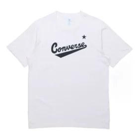 Converse Classic pentru bărbați, cu model alfabet, mânecă scurtă, alb Converse Classic pentru bărbați, cu model alfabet, mânecă scurtă, alb