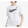 Converse Classic pentru bărbați, cu model alfabet, mânecă scurtă, alb