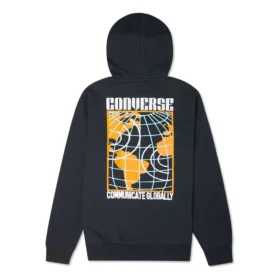 Converse pentru bărbați cu imprimeu Earth Pattern, negru închis Converse pentru bărbați cu imprimeu Earth Pattern, negru închis