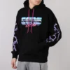 Converse pentru bărbați cu imprimeu Flash Logo, căptușite cu fleece, negru