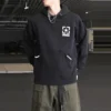 Converse pentru bărbați, culori contrastante, logo, fleece, sport, negru