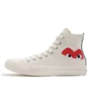 Converse x COMME des GACRONS PLAY Chuck 70 Hi Half Logo „White”