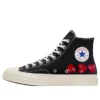 Converse x COMME des GARCONS PLAY Chuck 70 Hi „Multi-Heart Black”