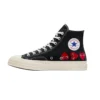 Converse x COMME des GARCONS PLAY Chuck 70 Hi „Multi-Heart Black”