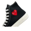 Converse x Comme des Garcons PLAY Chuck 70 Hi „Single Heart Black”