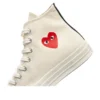 Converse x Comme des Garcons PLAY Chuck 70 Hi „Single Heart Milk”