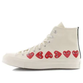 Converse x COMME des GARCONS PLAY Chuck 70 Hi Top „Multi Heart”