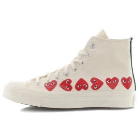 Converse x COMME des GARCONS PLAY Chuck 70 Hi Top „Multi Heart”