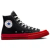 Converse x COMME des GARCONS PLAY Chuck 70 High „Black Red”