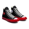 Converse x COMME des GARCONS PLAY Chuck 70 High „Black Red”