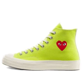 Converse x COMME des GARCONS PLAY Chuck 70 High „Bright Green”