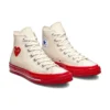 Converse x COMME des GARCONS PLAY Chuck 70 High „Pristine Red”