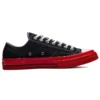 Converse x COMME des GARCONS PLAY Chuck 70 Low „Black Red”