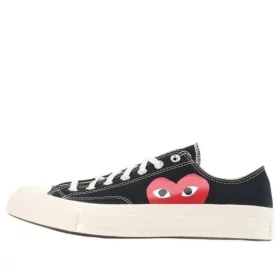 Converse x COMME des GARCONS PLAY Chuck 70 Low „Black White”