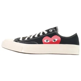 Converse x COMME des GARCONS PLAY Chuck 70 Low „Black White”