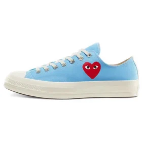 Converse x COMME des GARCONS PLAY Chuck 70 Low „Bright Blue”