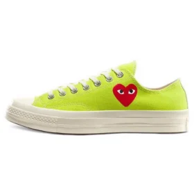Converse x COMME des GARCONS PLAY Chuck 70 Low „Bright Green”