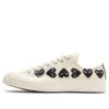 Converse x COMME des GARCONS PLAY Chuck 70 Low „Multi Heart – Alb Negru”