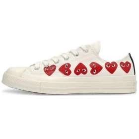 Converse x COMME des GARCONS PLAY Chuck 70 Low Multi Heart „White Red” Converse x COMME des GARCONS PLAY Chuck 70 Low Multi Heart „White Red”