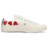 Converse x COMME des GARCONS PLAY Chuck 70 Low Multi Heart „White Red” Converse x COMME des GARCONS PLAY Chuck 70 Low Multi Heart „White Red”