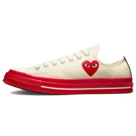 Converse x COMME des GARCONS PLAY Chuck 70 Low „Pristine Red”