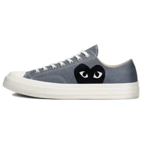 Converse x COMME des GARCONS PLAY Chuck 70 Low „Steel Gray”