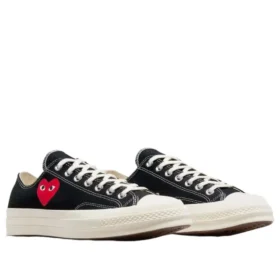 Converse x Comme des Garcons PLAY Chuck 70 Ox „Single Heart Black”