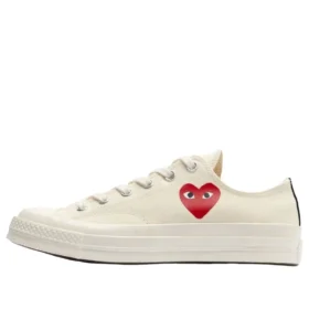 Converse x Comme des Garcons PLAY Chuck 70 Ox „Single Heart Milk”