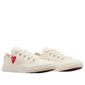 Converse x Comme des Garcons PLAY Chuck 70 Ox „Single Heart Milk”