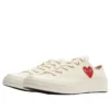 Converse x Comme des Garcons PLAY Chuck 70 Ox „Single Heart Milk”