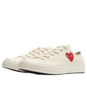 Converse x Comme des Garcons PLAY Chuck 70 Ox „Single Heart Milk”