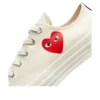 Converse x Comme des Garcons PLAY Chuck 70 Ox „Single Heart Milk”