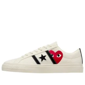 Converse x Comme des Garcons PLAY One Star Academy Pro „Milk Black”