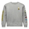Converse x Peanuts Fleece Crew Mărimi asiatice „Vintage Grey Heather”